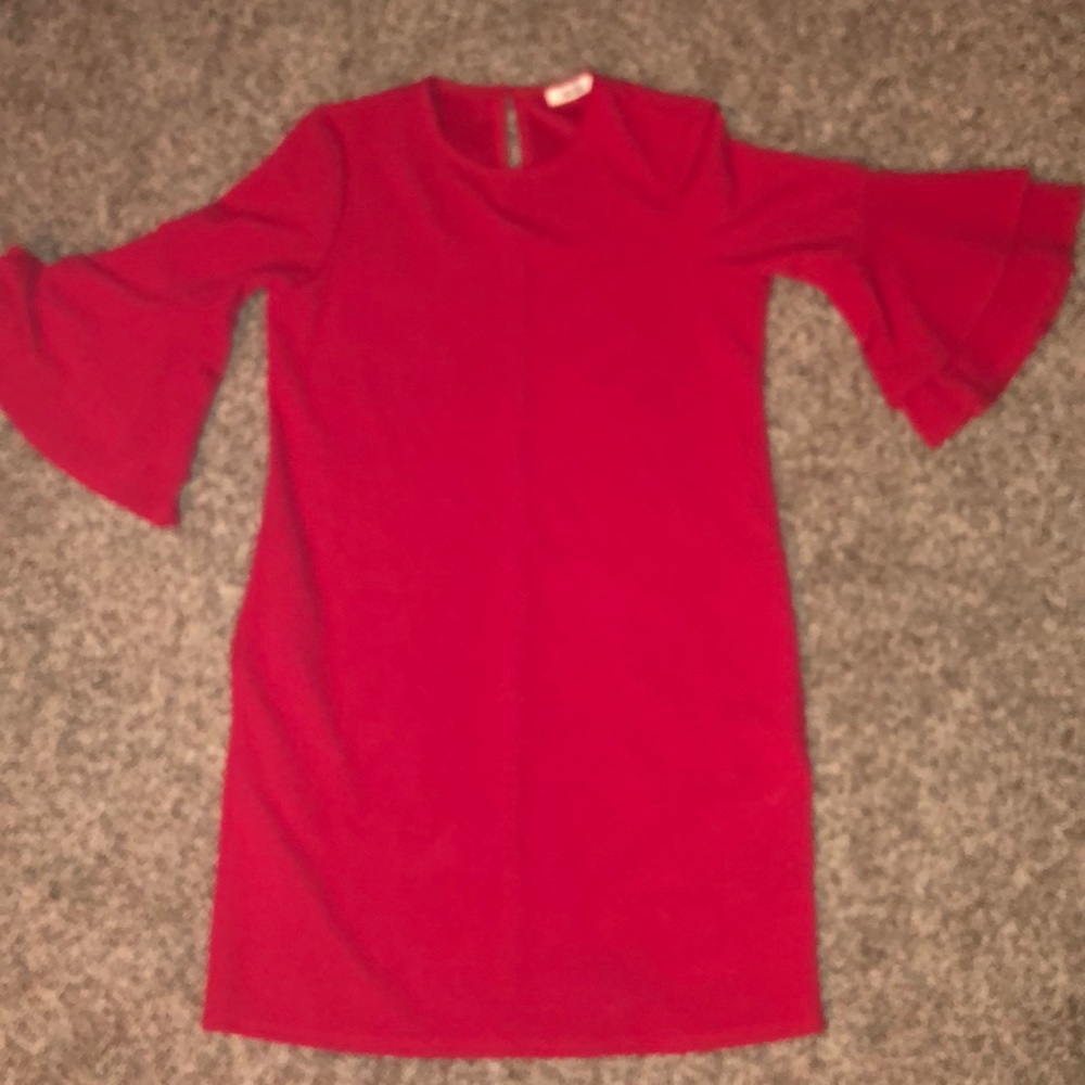 Red cocktail dress